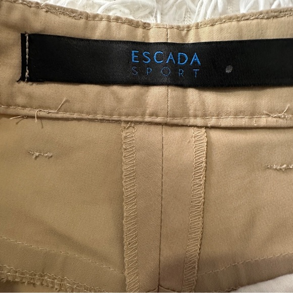 Escada Sport Retro 2000s Beige Bootcut Stretch Pants Women’s Size 40 (US 8) - Picture 2 of 12